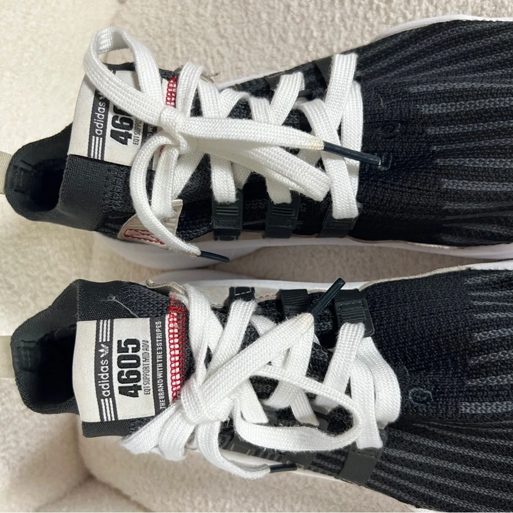 Adidas Men’s 13 Black Sneakers EQT Support Mid ADV Primeknit